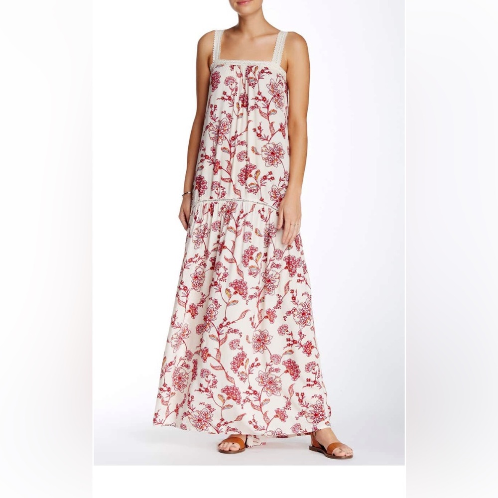 NWT Love Stitch floral maxi dress
